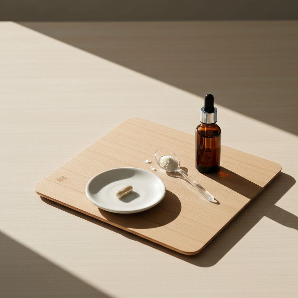 Supplement forms: capsule, tablet, powder, and liquid extract